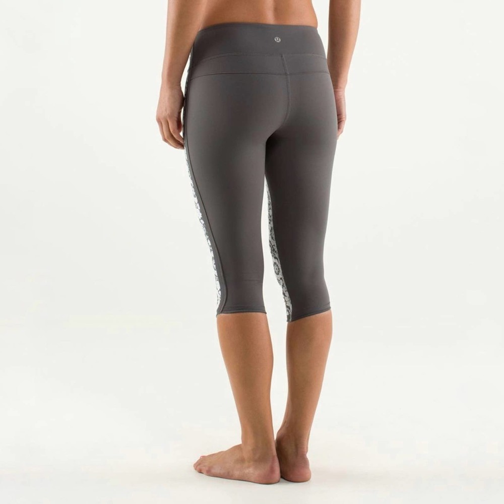 Lululemon Ignite Crop Twiggy Printed Nimbus Soot - image 6
